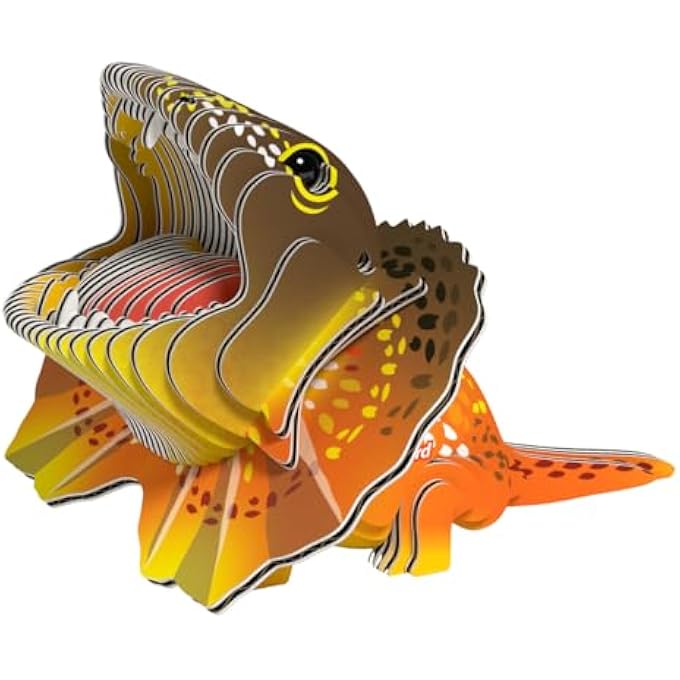 FRILLED LIZARD 3D PUZZLE - 32 PIECE ECO-FRIENDLY EDUCATIONAL TOY PUZZLE FOR BOYS, GIRLS & KIDS AGES 6+ - Image 1